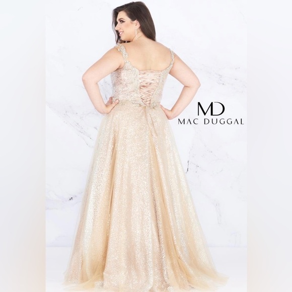 Mac Duggal 65037 NWT Prom Long Plus Size Dress - Picture 2 of 7